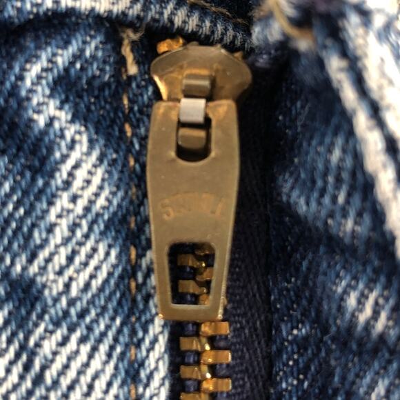 80s acid washed denim jean skirt 1980s vintage - Picture 4 of 7